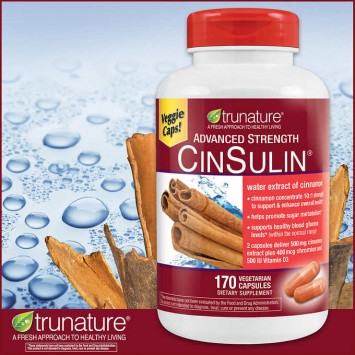 trunature Advanced Strength CinSulin 170顆 (素食) 含肉桂+鉻+維生素D3