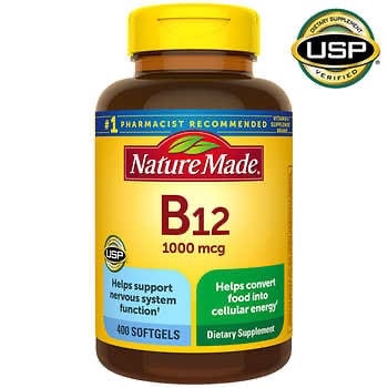 Nature Made vitamin B12 維他命 B12 1000 mcg 400粒