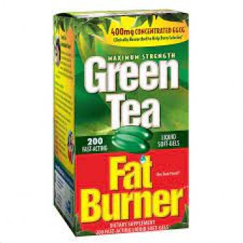 綠茶燃脂液體軟膠，200 粒(Green Tea Fat Burner, 200 Liquid Soft-Gels