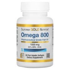California Gold Nutrition Omega fish oil 800高濃度魚油 歐米伽門800含80%EPA/DHA 30粒