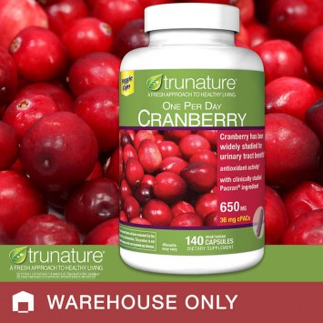 trunature Cranberry 650 mg 140顆 蔓越莓素食膠囊