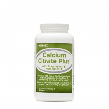 GNC (健而喜)CALCIUM CITRATE PLUS 檸檬酸鈣800mg 180粒 CCP